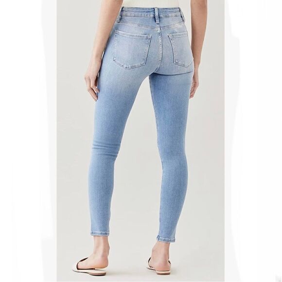Frame Le One Skinny High Waist Cotton Jeans in Caspio Frame Size 2 MSRP $218 - Picture 2 of 12